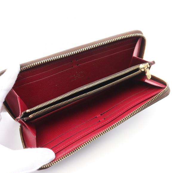 Louis Vuitton Wallet Brown Portefeuille Clemence Fuchsia Long - Picture 3 of 7